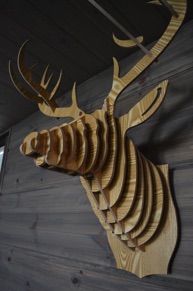 Deer decoration at Arctic Treehouse Hotel 